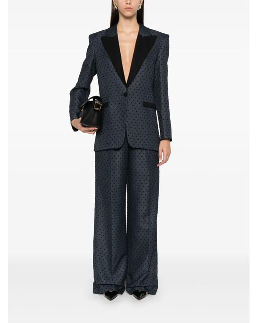 Nissa Black Polka-Dot Blazer