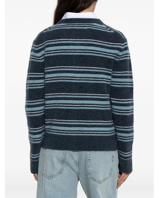 Samsøe & Samsøe Blue Nor Striped Cardigan