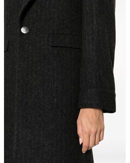 Vivienne Westwood Black Alien Teddy Single-Breasted Coat