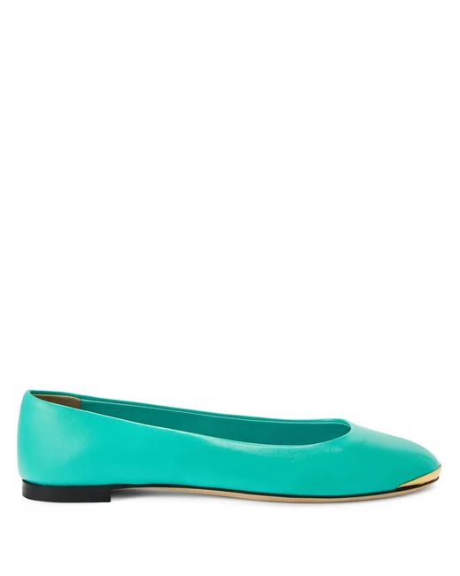 Giuseppe Zanotti Green Amur 2.0 Ballerina Shoes