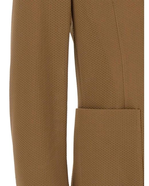 Bob Brown Golden Single-Breasted Two-Button Blazer for men