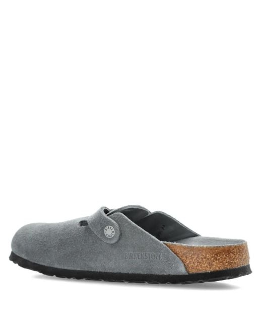 Mules En Daim À Boucle Birkenstock pour homme en coloris Gray