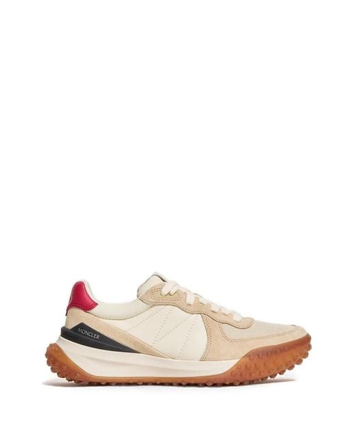 Moncler White City Trek Low-Top Sneakers
