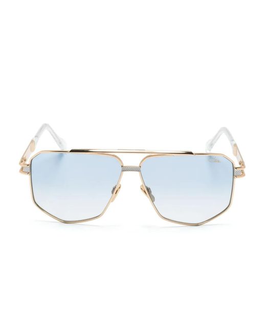 Cazal Blue 9110 Pilot-Frame Sunglasses