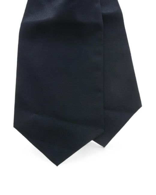 Corneliani White Striped Ascot Tie for men