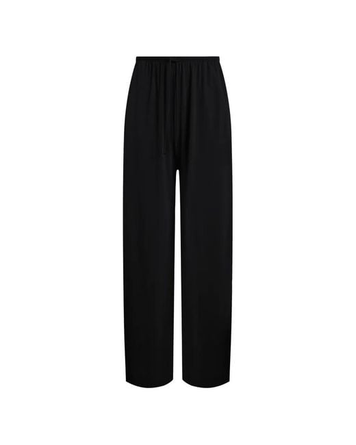 12 STOREEZ Black Cannes Drawstring Trousers
