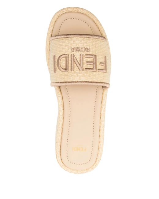 Fendi Natural Sunshine Sandals