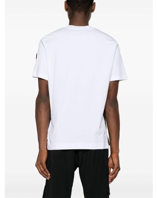 T-shirt con stampa di Moncler in White da Uomo