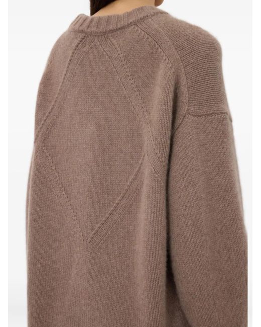 Loulou de Saison Brown Tino Crew Neck Sweater