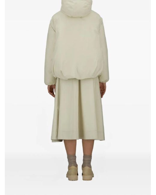 Herno White Hooded Flap-Pocket Jacket