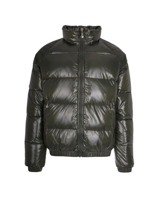 Pyrenex Black Vintage Mythic Padded High-Neck Jacket