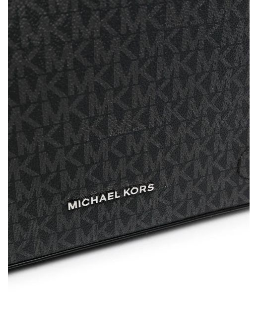 Michael Kors Black Dual Monogram Leather Crossbody for men