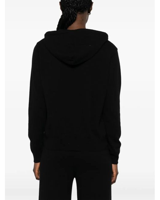 SERGIO MORETTI FIRENZE Black Drawstring-Fastening Hoodie