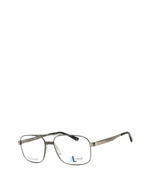 J. LANDON White Rectangular-Frame Glasses for men