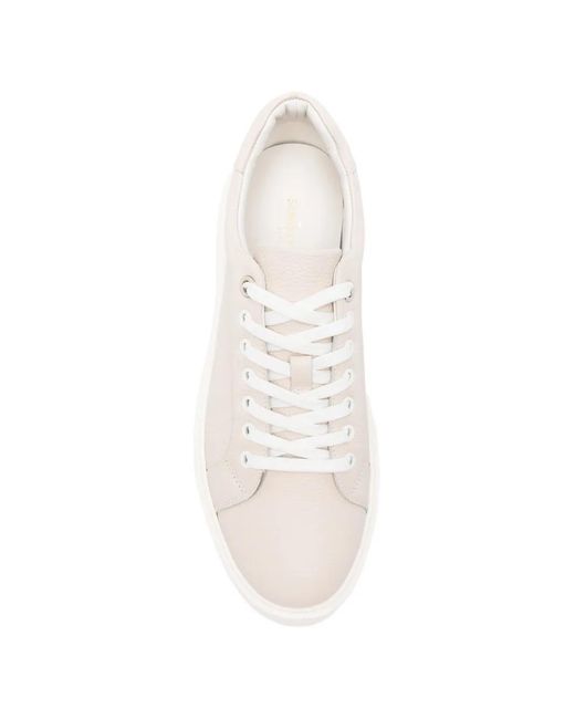 SERGIO MORETTI FIRENZE White Baskets En Cuir Grainé for men
