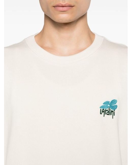 Lardini Sweatshirt mit Logo-Stickerei in White für Herren