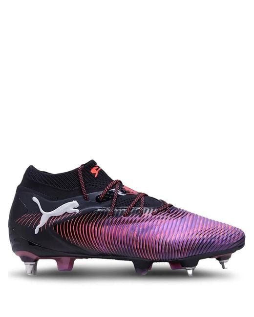 PUMA Purple Future 8 Ultimete Mxsg Logo-Embroidered Football Sneakers