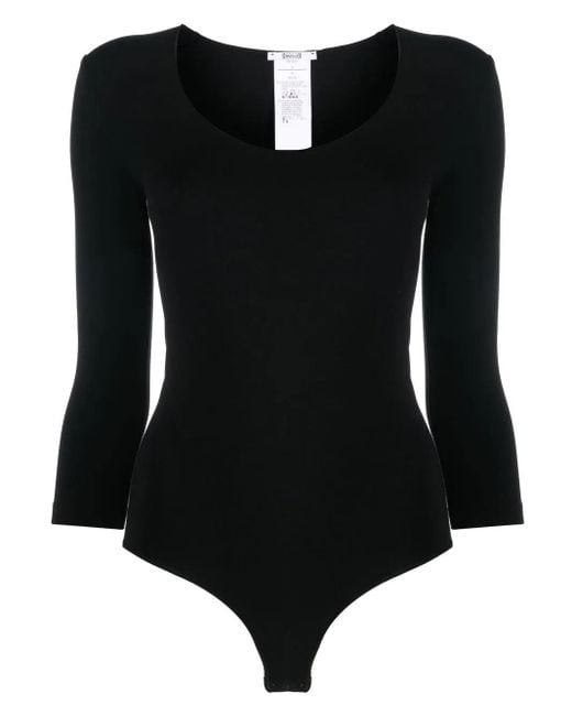 Wolford Black Tokio String Bodysuit