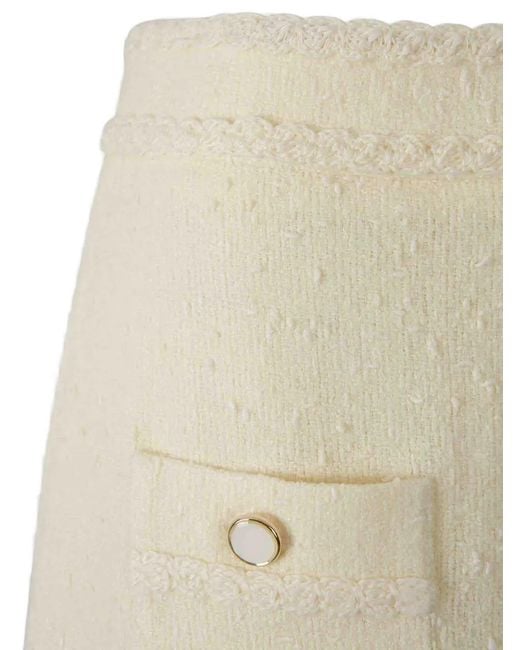 Jonathan Simkhai Natural Jupe En Tweed