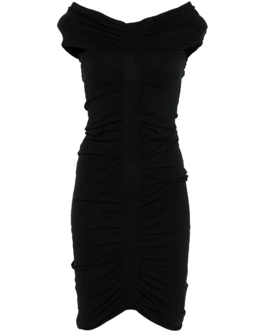 Alexander Wang Black Off-Shoulder Mini Dress