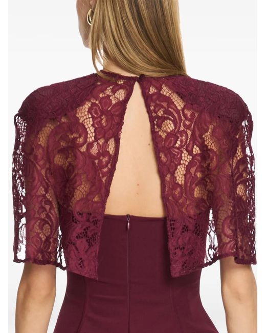 Axel 113 Red Nova Strapless Lace Mini Dress