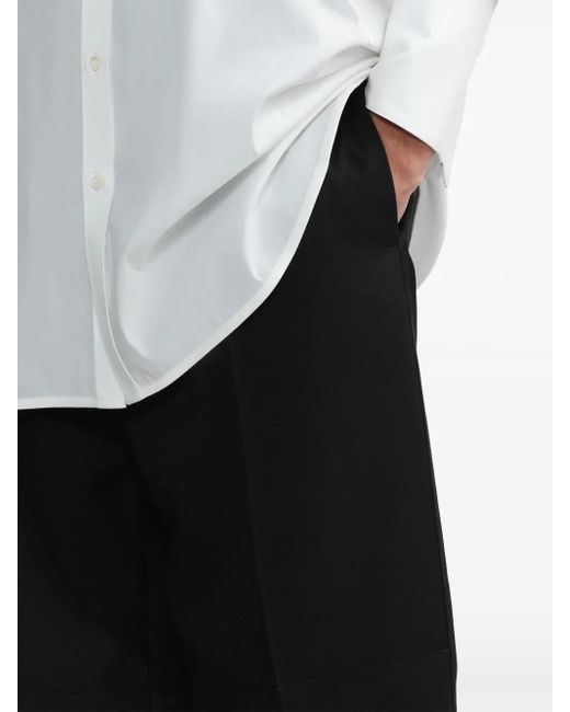 Jil Sander Pantalon Met Wijde Pijpen in het Blue voor heren