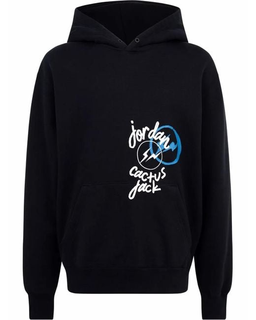 Travis Scott X Jordan X Fragment Hoodie in Blue | Lyst UK