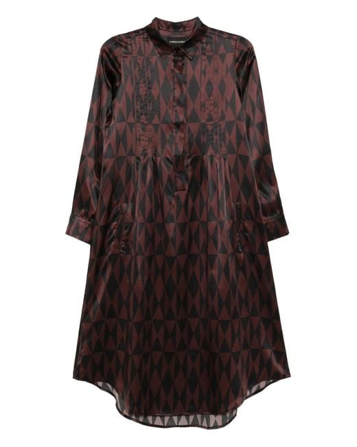 Vestido con estampado geométrico Cynthia Rowley de color Brown