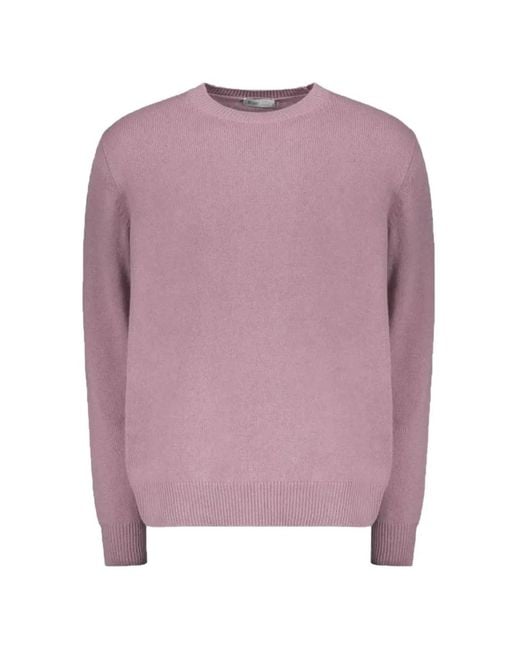Herno Pink Crew-Neck Sweater for men
