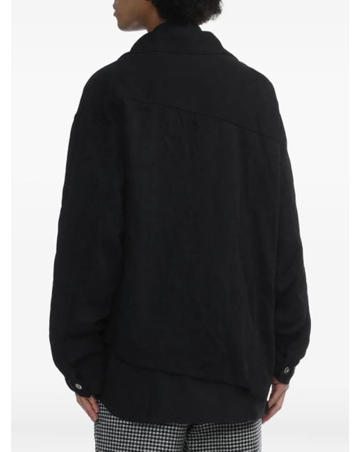 COMME DES GARÇON BLACK Black Buttoned Pocket Overshirt for men