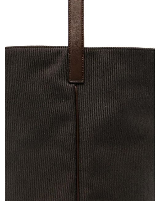 The Row Black Large N/S Park Tote Bag