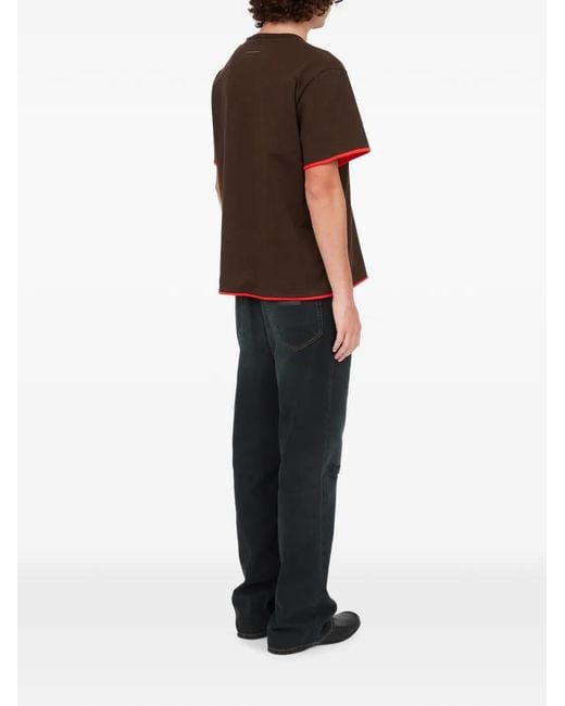 MM6 by Maison Margiela Black Reversible Cotton T-Shirt for men
