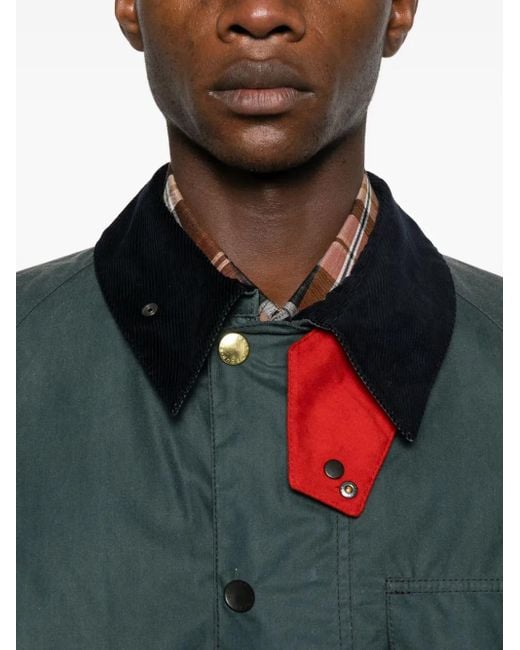 Barbour Green Transport Wax Jacket for men
