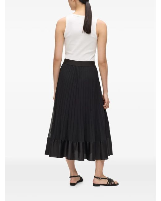 Karl Lagerfeld Black Pleated Skirt