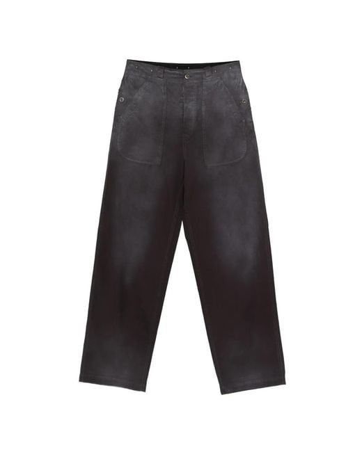 Maison Margiela Gray Patch-Pocket Trousers for men
