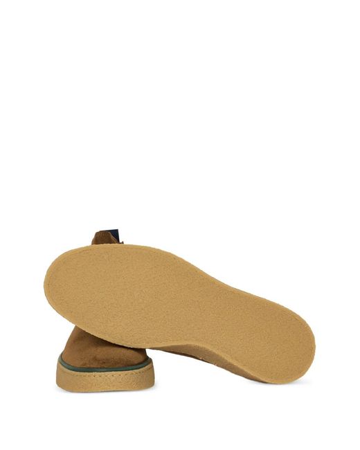 Paul Smith Brown Bash Elasticated-Panels Suede Boots for men