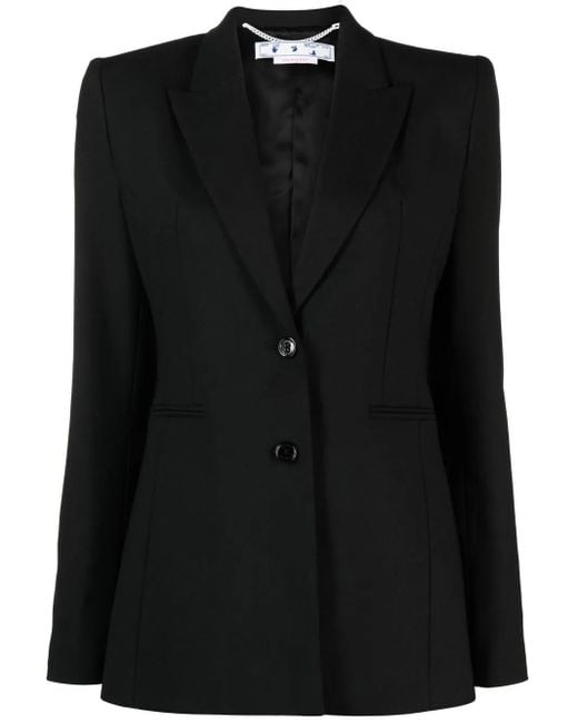 Off-White c/o Virgil Abloh Black Tailored Single-breasted Blazer