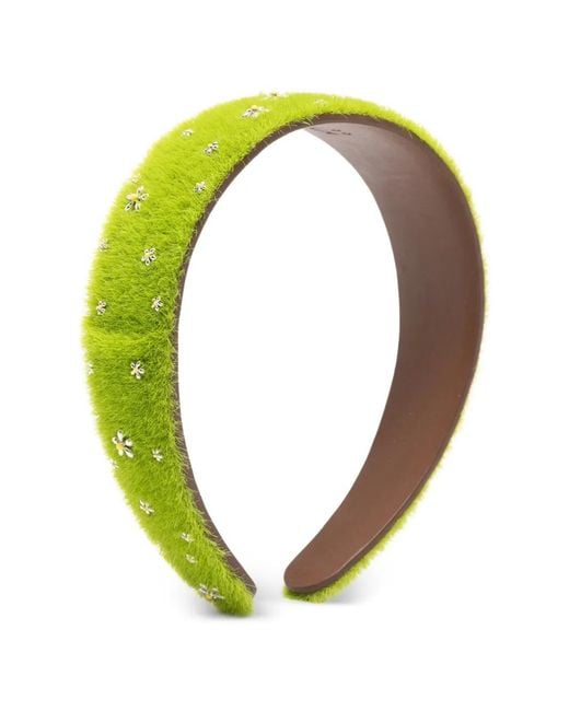 YVMIN Green Floral Embellished Headband