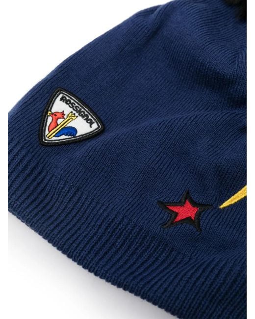 Rossignol Blue Logo-Patch Beanie