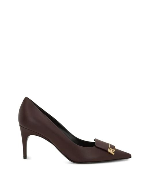 Sergio Rossi Brown Sr Evolv Buckle-Detail Pumps
