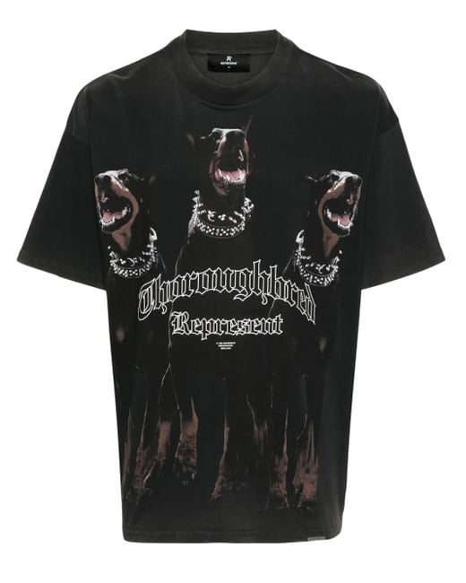 Represent Black T-Shirts And Polos for men
