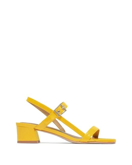 Bernardo Yellow Jinji Buckle Strap Sandals