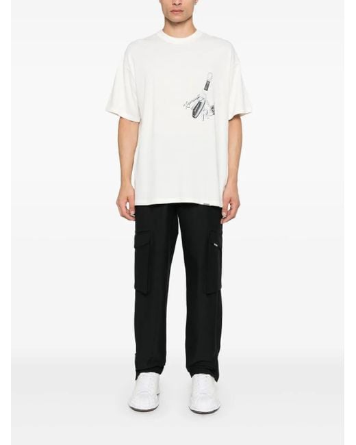 Represent Black Tech Cargo Pants for men