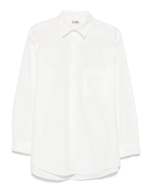 Lido White Poplin Shirt