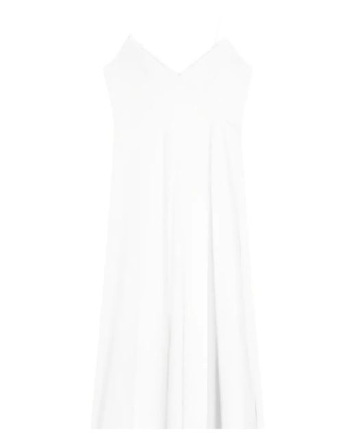 Patrizia Pepe White Satin Slip Dress