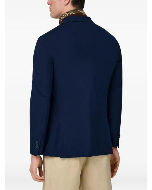 Boggi Blue Double-Breasted Blazer for men