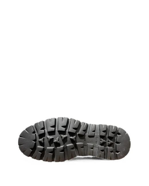 Calce White Suede Panelled Sneakers for men