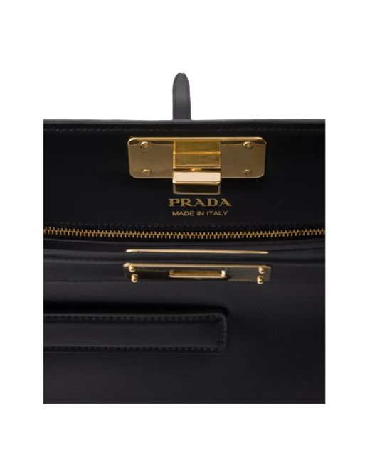Prada レザーハンドバッグ Black