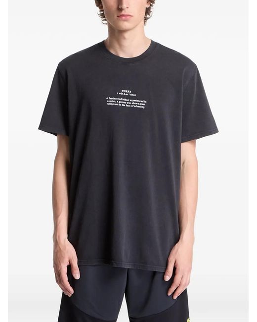 Under Armour Black Curry Noun Slogan-Print T-Shirt for men