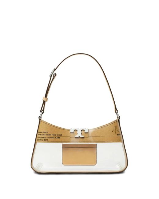 Tory Burch Eleanor Clear Slim ショルダーバッグ Metallic